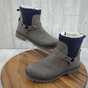 Apres Women's Jewel Charcoal Boots Women’s Size 10 Blue Grey Sherpa Lined